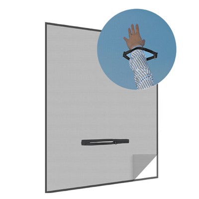 Zaslon protiv muha za krovni prozor s čičak trakom i patentnim zatvaračem